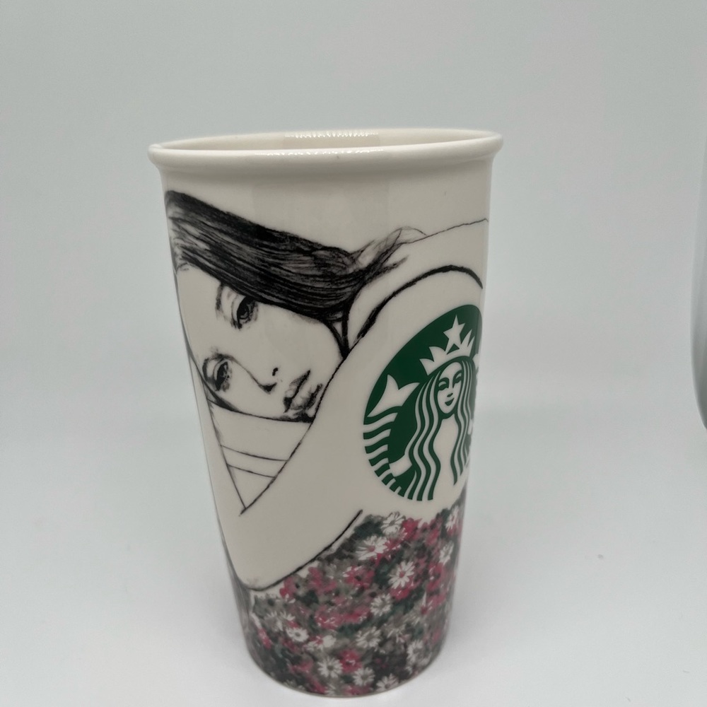 2013 Starbucks Limited Edition Charlotte Ronson Ceramic Travel Mug 12oz NO Lid